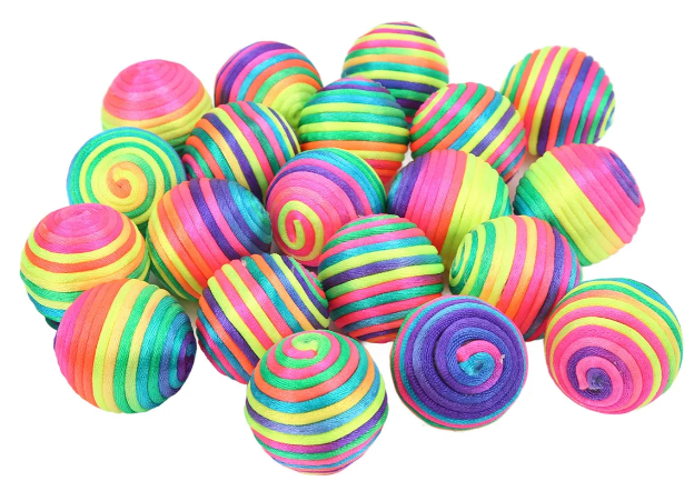 PELOTA CORDON FLUO x2