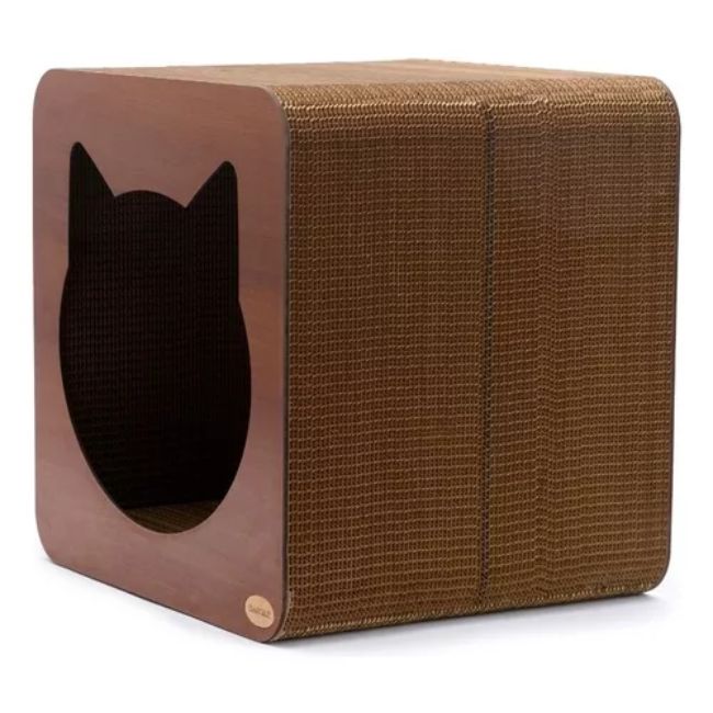 RASCADOR RUSTICO CUBO GATITO