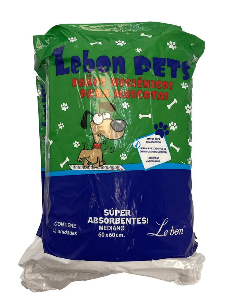 PAÑOS LEBON PET MEDIANO x10 (60x60cm)
