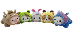 [9419] PELUCHE ANIMALITO ACOSTADO DISFRAZ SOFT