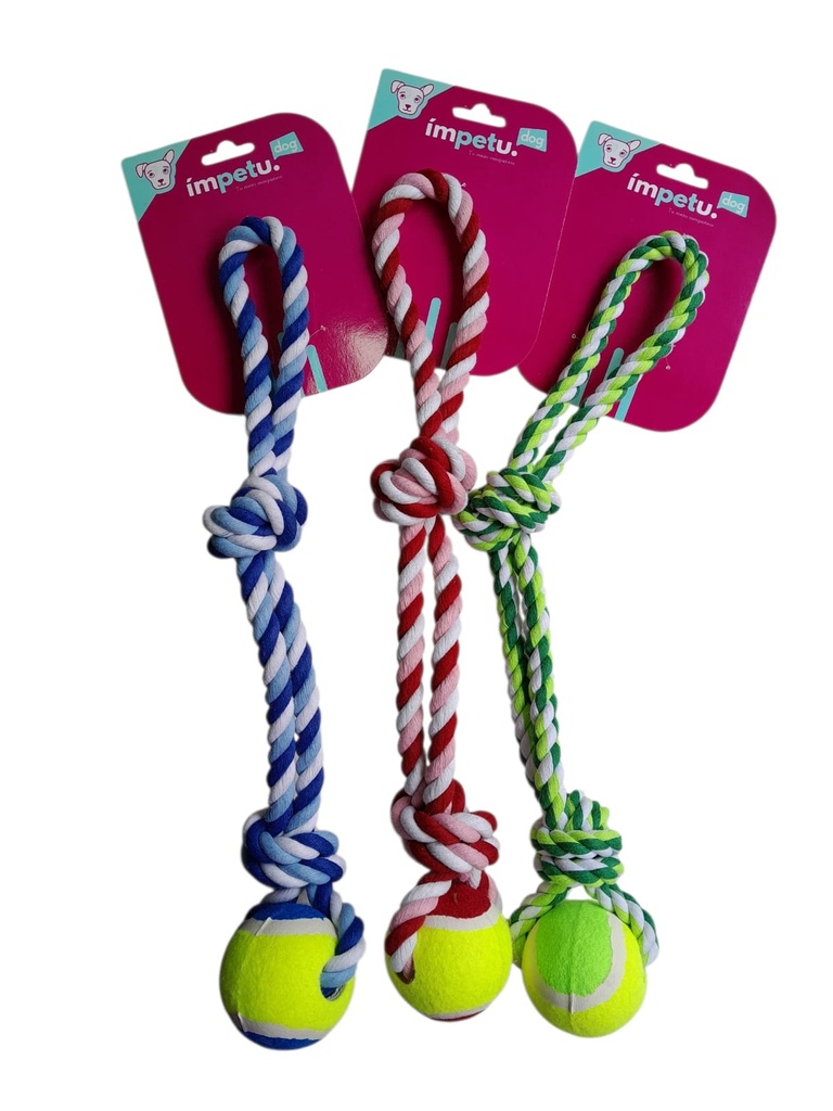 TIRADOR TRENZADO MANIJA C/PELOTA TENIS